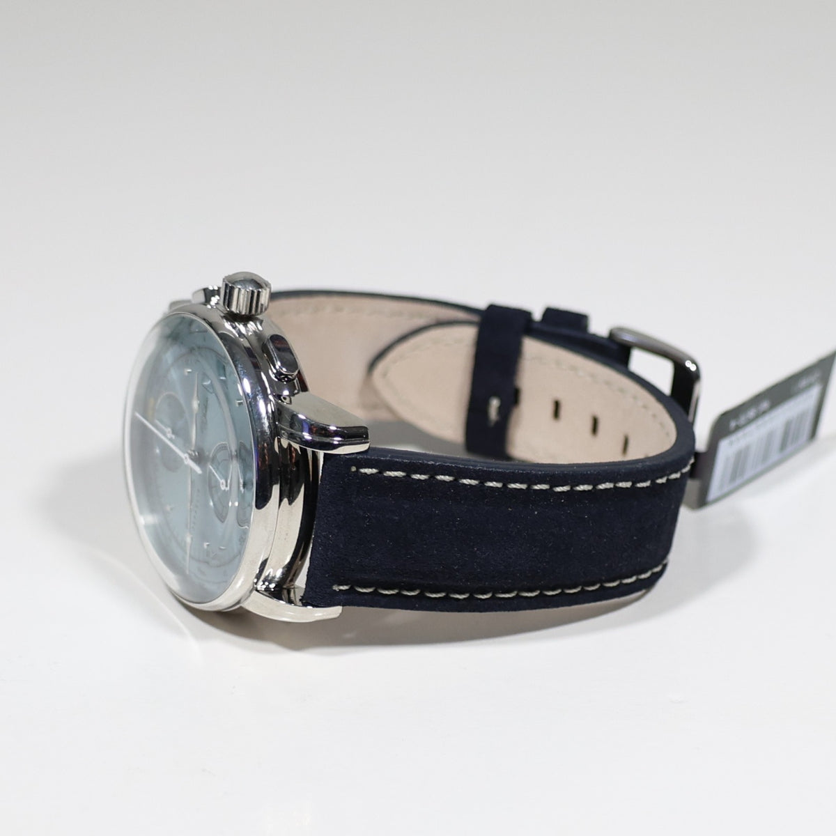 Zeppelin 8670-4 100 Years Men's Blue Dial Stainless Steel Leather Strap Watch - Chronobuy
