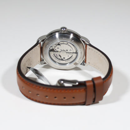Zeppelin Mediterranee Blue Dial Brown Strap Automatic Men's Watch 9668-3