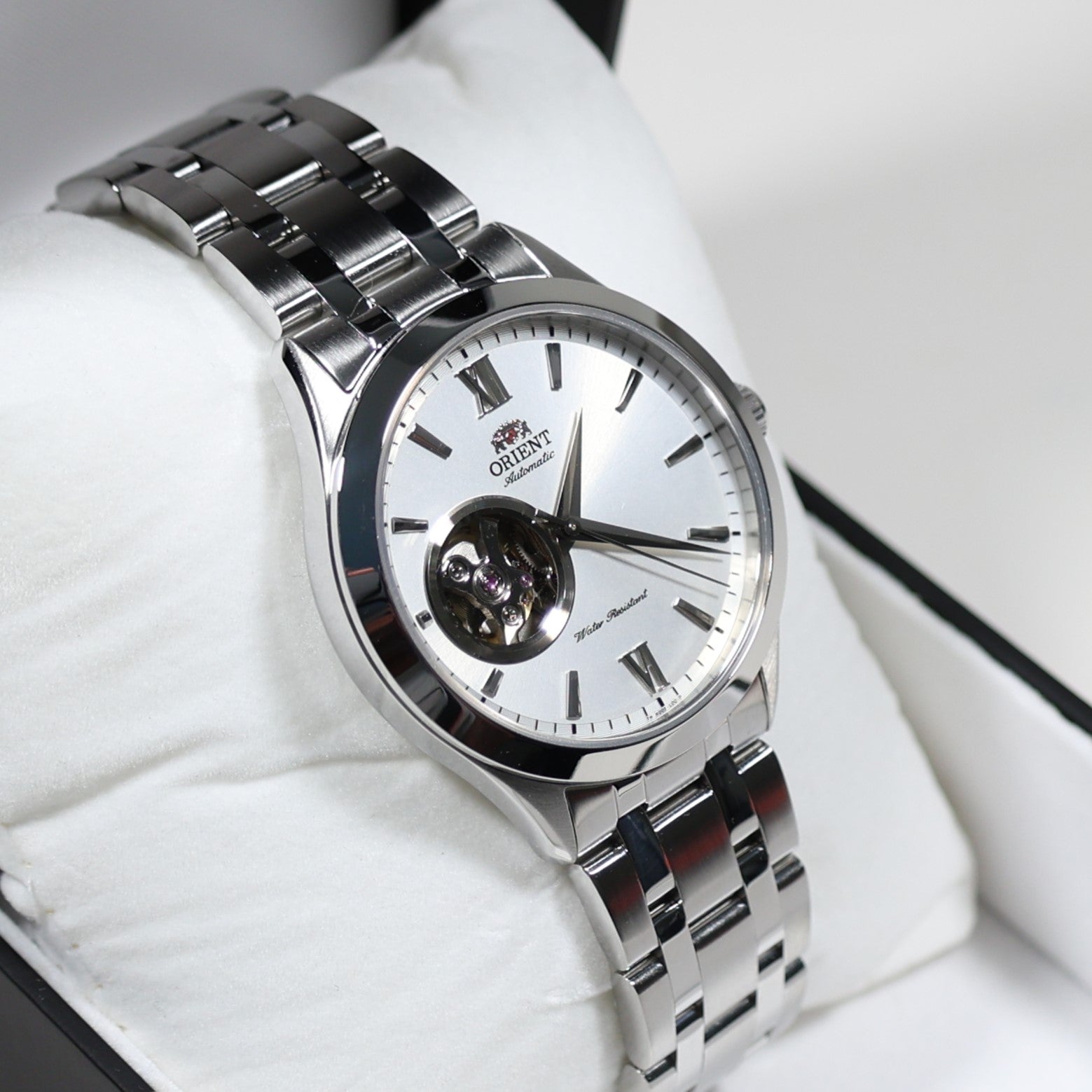 Orient Open Heart Automatic Silver Dial Men's Watch AG03001W