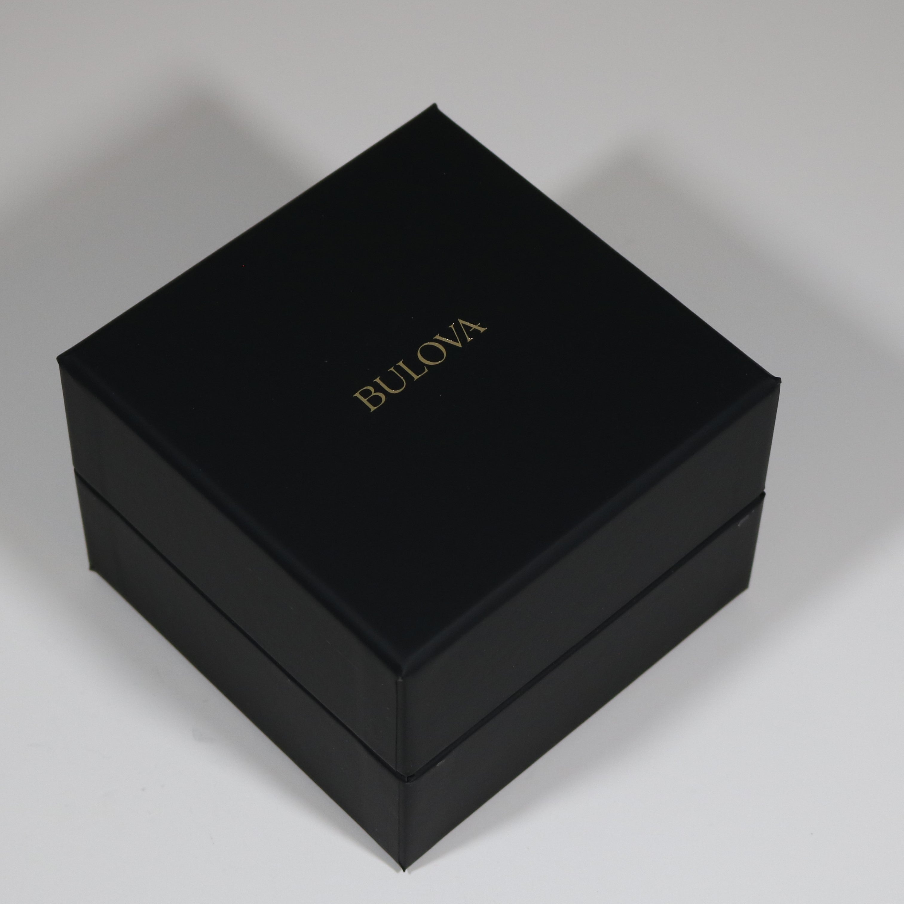 Bulova Sutton Skeleton Dial Automatic Black Leather Strap Watch 96A266
