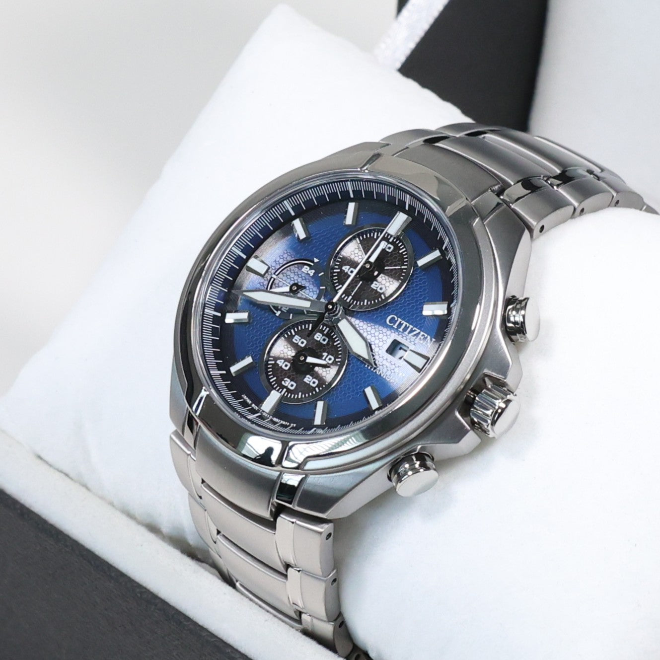 Citizen Super Titanium Blue Dial Chronograph Men's Watch CA0700-86L