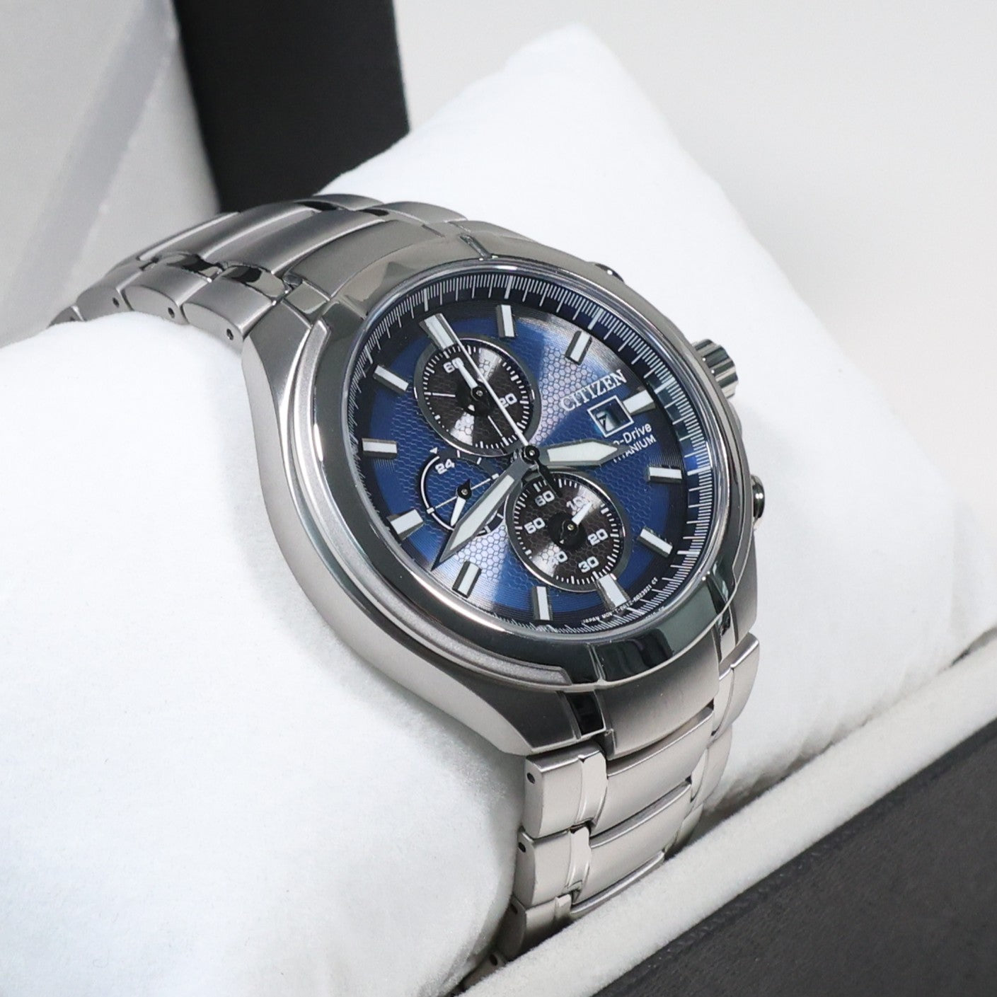 Citizen Super Titanium Blue Dial Chronograph Men's Watch CA0700-86L