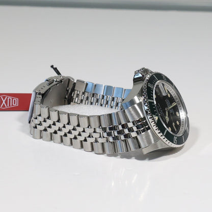 Duxot Atlanctica Men's Stainless Steel Green Bezel Automatic Watch DX-2057-33