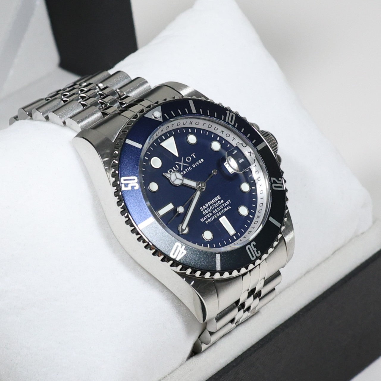 Duxot Atlanctica Men's Stainless Steel Blue Dial Automatic Watch DX-2057-44