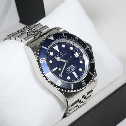 Duxot Atlanctica Men's Stainless Steel Blue Dial Automatic Watch DX-2057-44