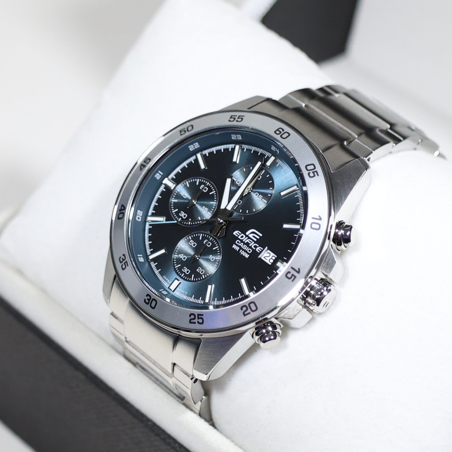 Casio Edifice Men's Blue Dial Stainless Steel Chronograph Watch EFR-526D-2AVUEF