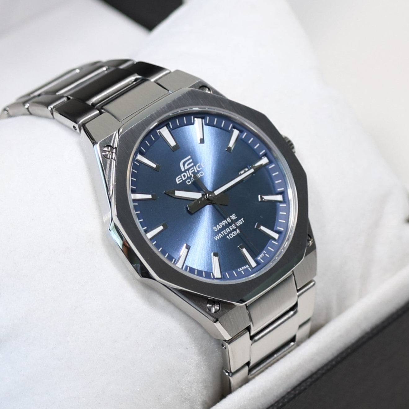 Casio Edifice Men's Blue Dial Stainless Steel Sports Watch EFR-S108D-2AVUEF
