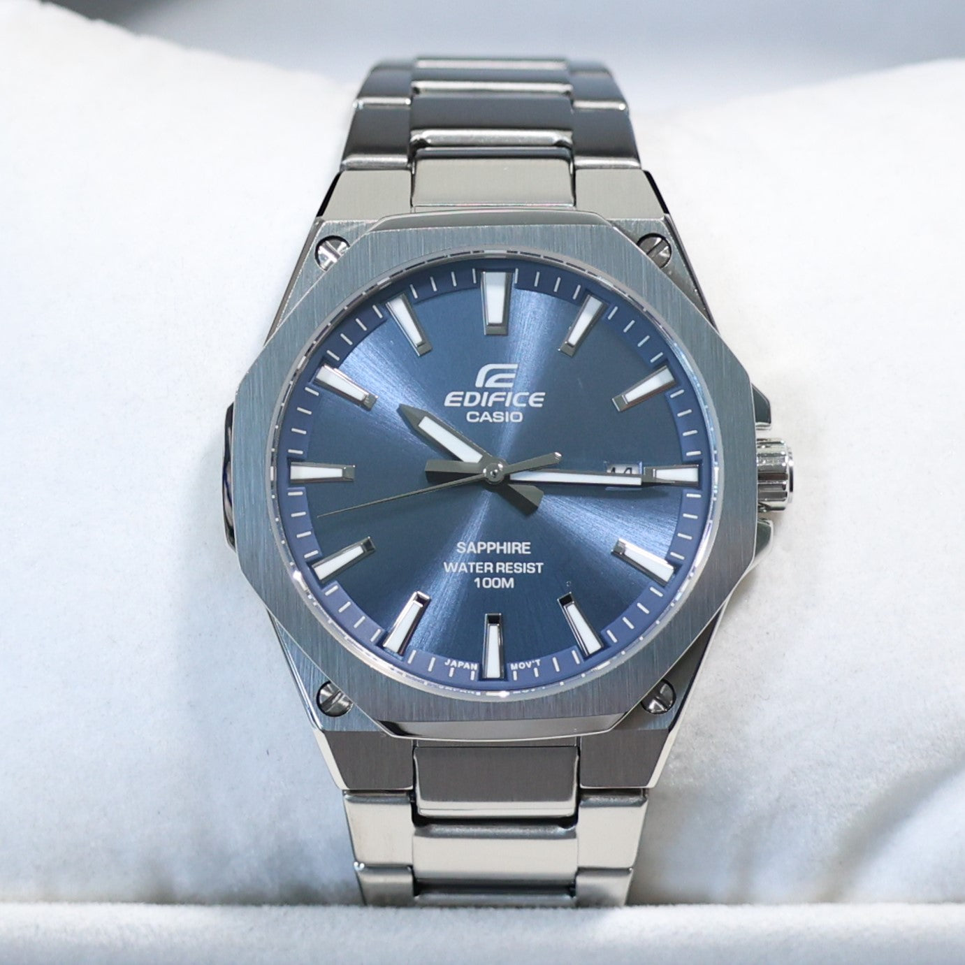 Casio Edifice Men's Blue Dial Stainless Steel Sports Watch EFR-S108D-2AVUEF
