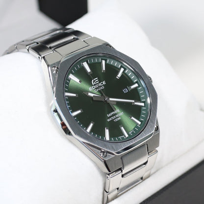 Casio Edifice Men's Green Dial Stainless Steel Sports Watch EFR-S108D-3AVUEF