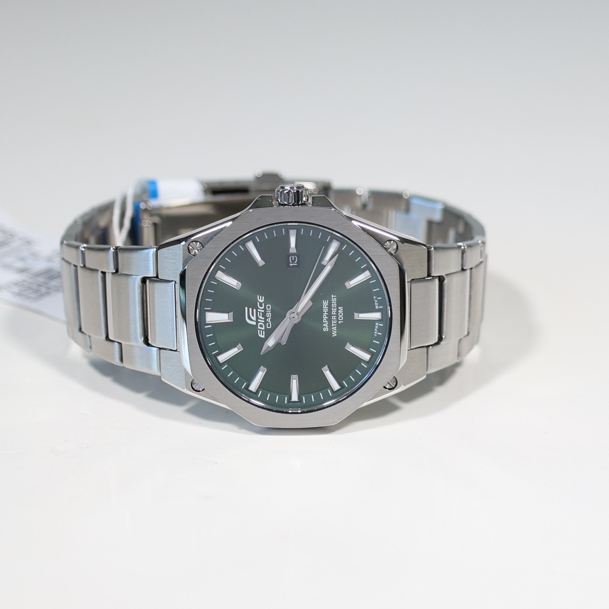 Casio Edifice Men's Green Dial Stainless Steel Sports Watch EFR-S108D-3AVUEF