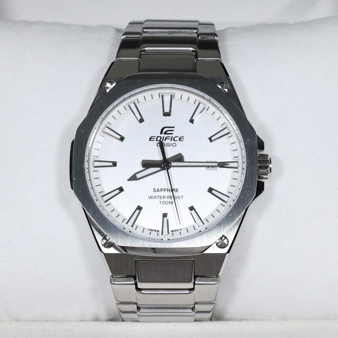 Casio Edifice Men's Silver Dial Stainless Steel Sports Watch EFR-S108D-7AVUEF