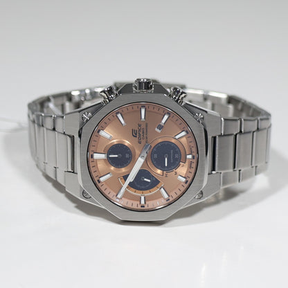 Casio Edifice Solar Salmon Dial Chronograph Men's Solar Watch EFS-S570D-4AUEF