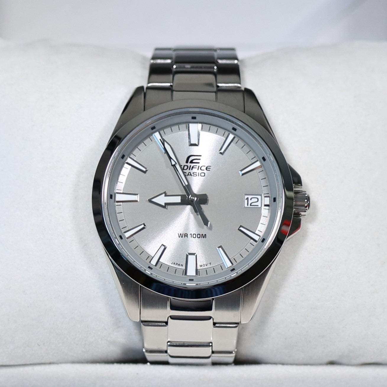Casio Edifice Silver Dial Men's Sports Stainless Steel Watch EFV-100D-8AVUEF