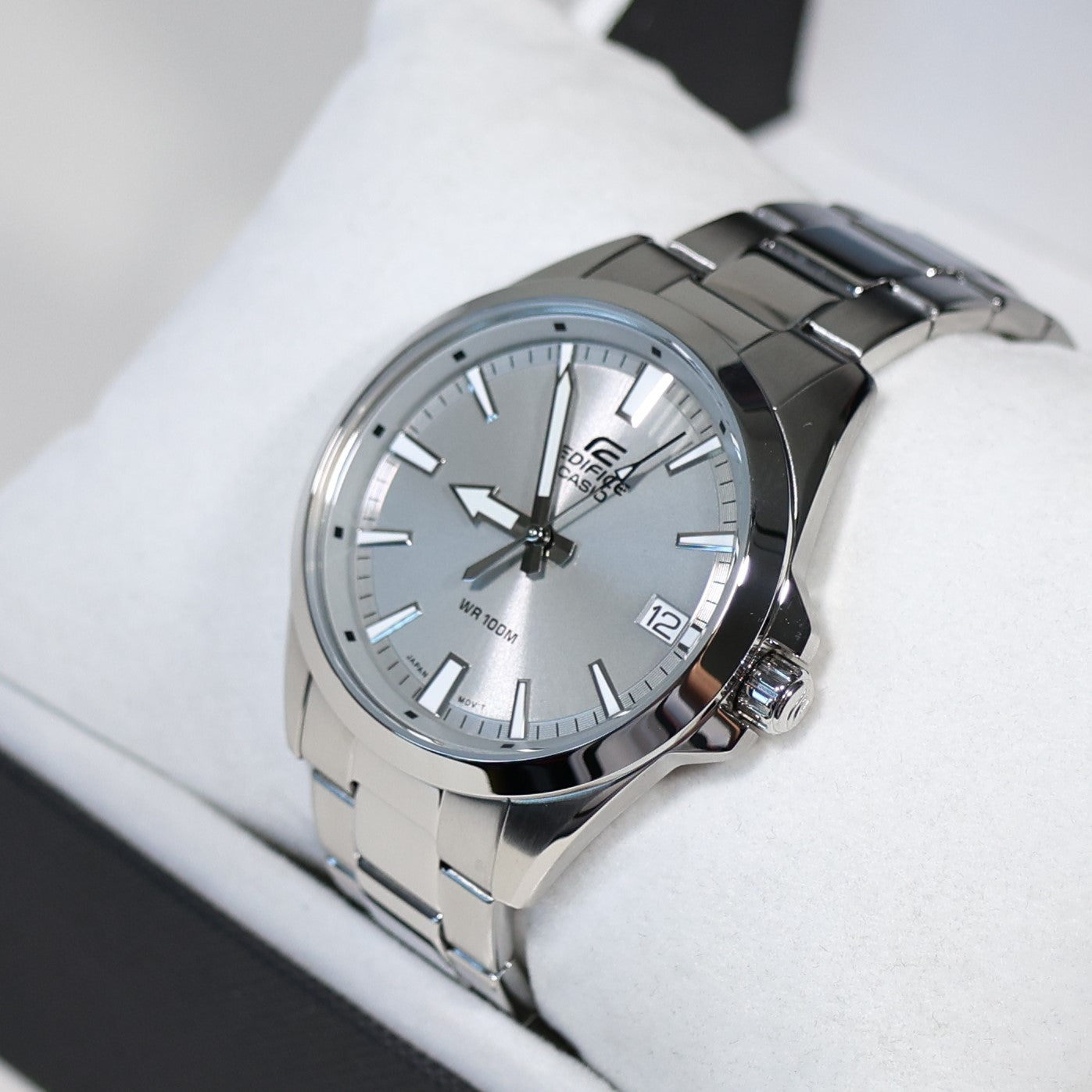 Casio Edifice Silver Dial Men's Sports Stainless Steel Watch EFV-100D-8AVUEF