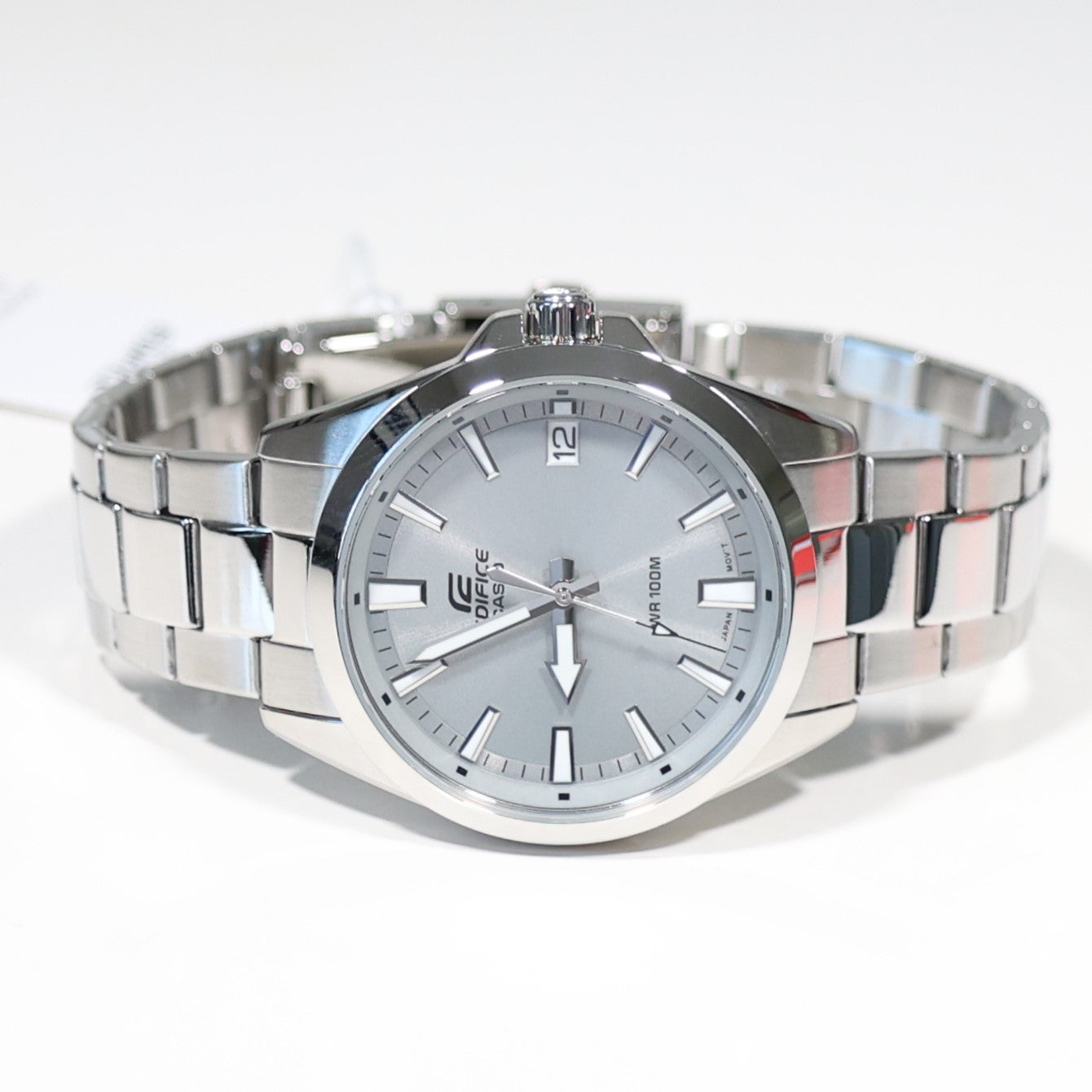 Casio Edifice Silver Dial Men's Sports Stainless Steel Watch EFV-100D-8AVUEF