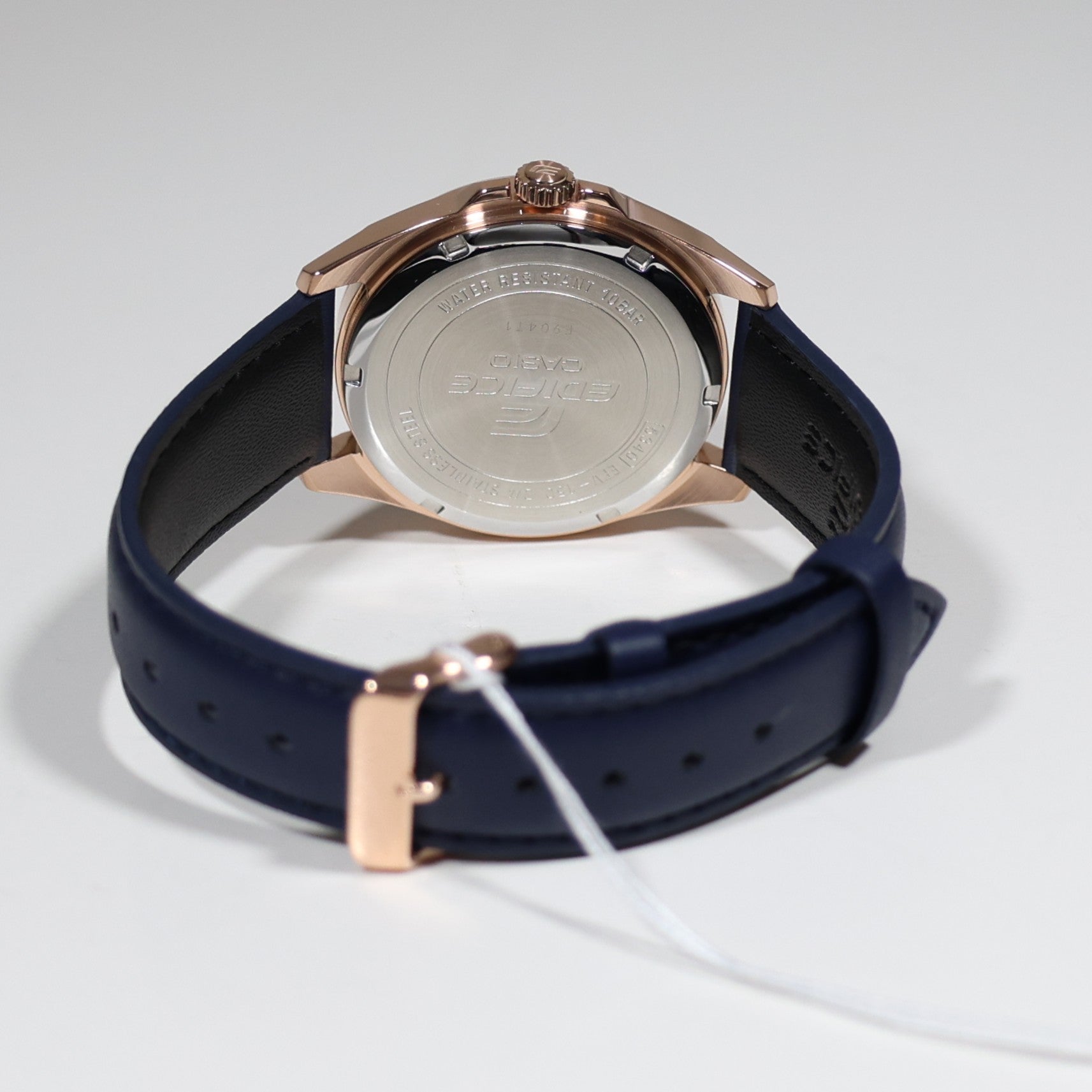 Casio Edifice Rose Gold Tone Men's Sports Blue Dial Watch EFV-150CL-2AVUEF