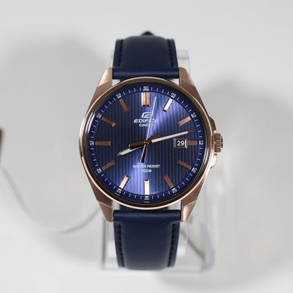 Casio Edifice Rose Gold Tone Men's Sports Blue Dial Watch EFV-150CL-2AVUEF