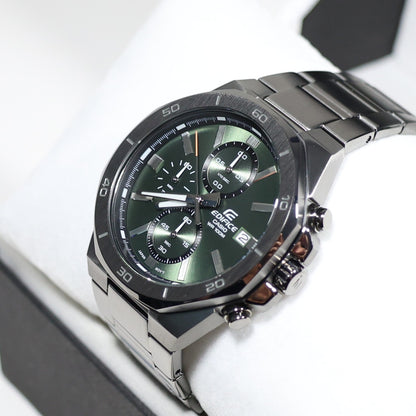 Casio Edifice Stainless Steel Green Dial Men's Chronograph Watch EFV-640DC-3AVUEF