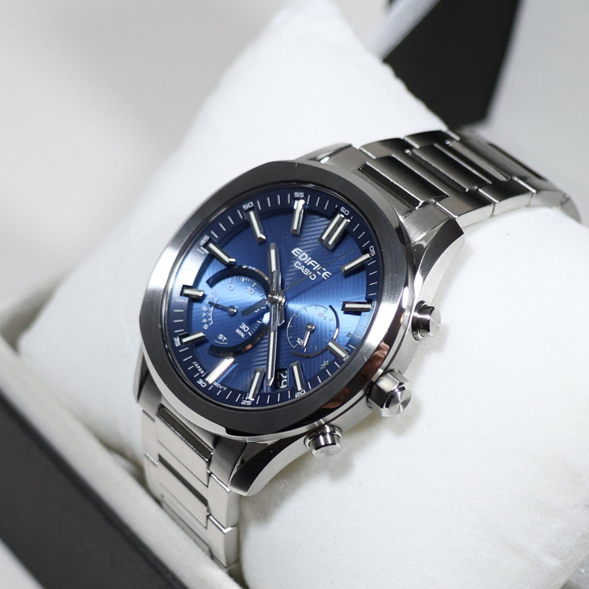 Casio Edifice Solar Blue Dial Men's Chronograph Watch EQB-1300DC-2AEF - Chronobuy