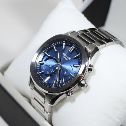Casio Edifice Solar Blue Dial Men's Chronograph Watch EQB-1300DC-2AEF - Chronobuy