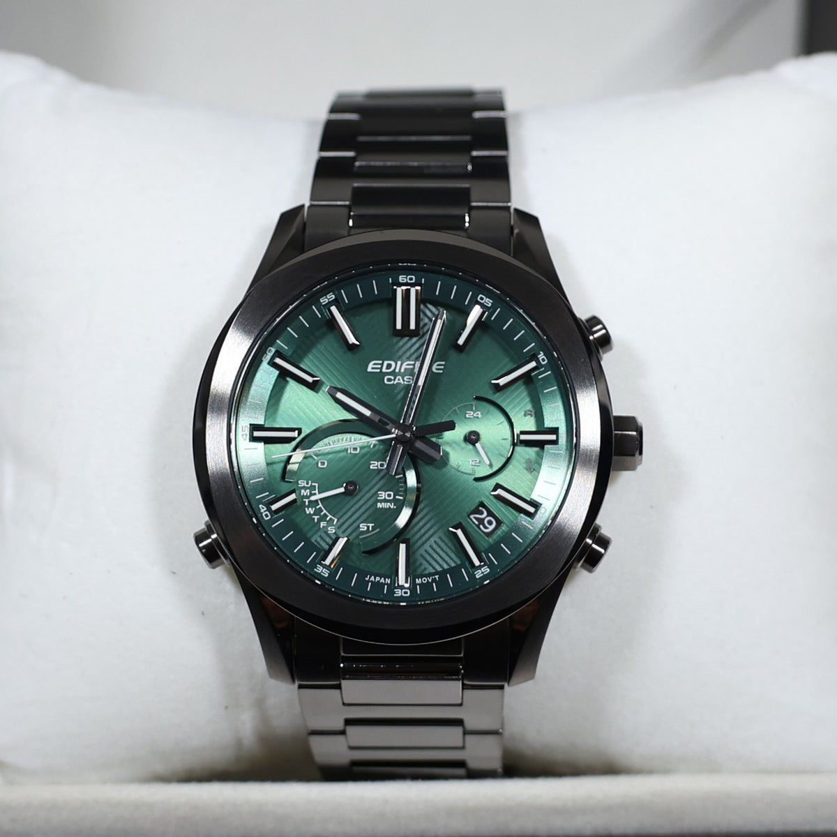 Casio Edifice Solar Green Dial Men's Chronograph Watch EQB-1300DC-3AEF - Chronobuy