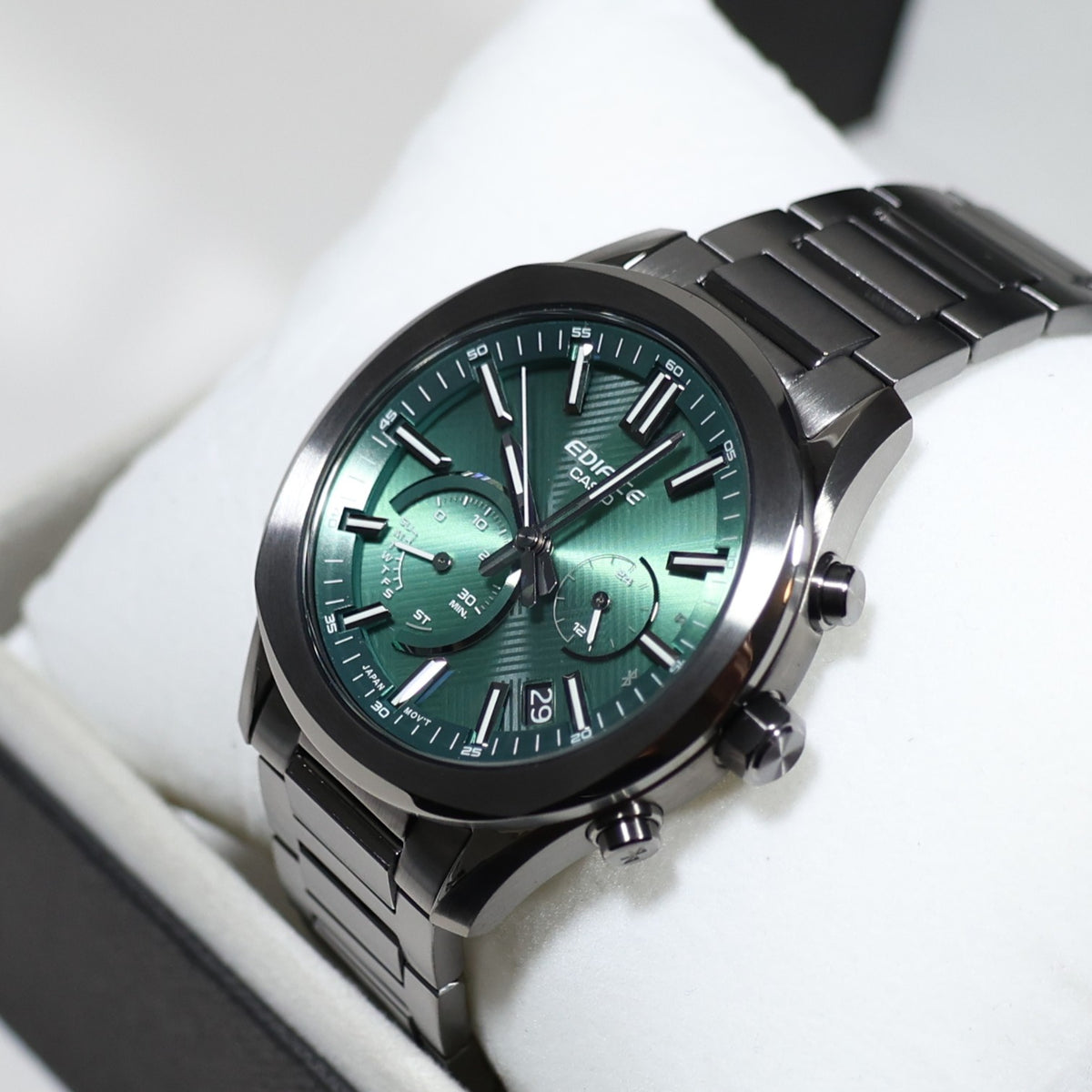 Casio Edifice Solar Green Dial Men's Chronograph Watch EQB-1300DC-3AEF - Chronobuy