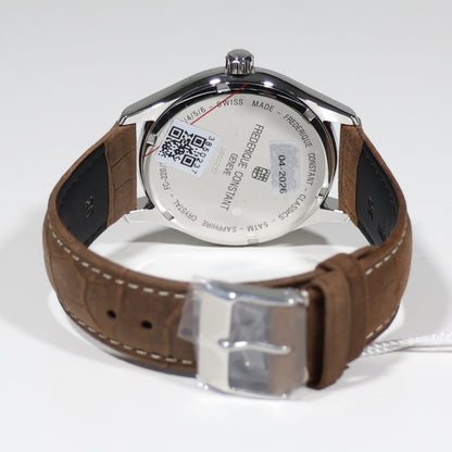 Frederique Constant Men's Gray Dial Brown Leather Strap Watch FC-220DGS5B6