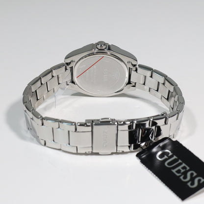 Guess Women's Pink Dial Crystal Bezel Stainless Steel Watch GW0841L4