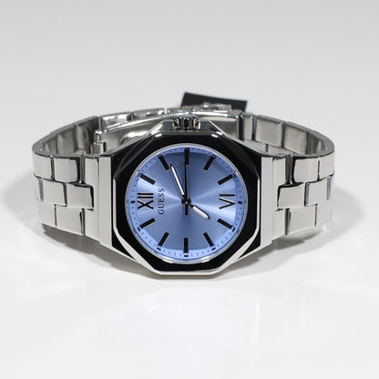 Guess Women's Empress Blue Dial Stainless Steel Quartz Watch GW0873L1