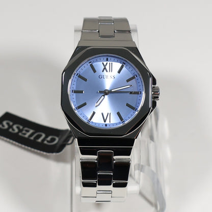 Guess Women's Empress Blue Dial Stainless Steel Quartz Watch GW0873L1