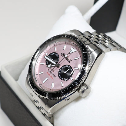 Ingersoll Outlaw Pink Dial Stainless Steel Sporty Men's Watch l17201