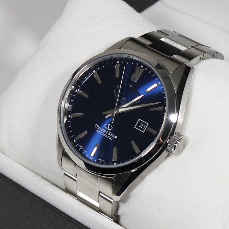 Orient Star Automatic Blue Dial Stainless Steel Men's Watch RE-AU0403L00B