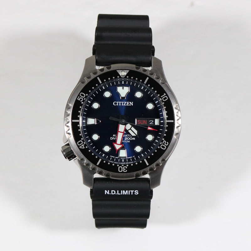 Citizen Super Titanium Promaster Marine With Rubber Strap Men's Watch NY0100-50ME