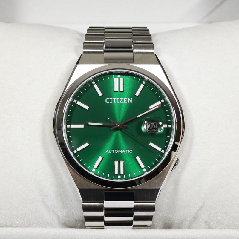 Citizen Tsuyosa Automatic Men's Stainless Steel Green Dial Watch NJ0150-81X