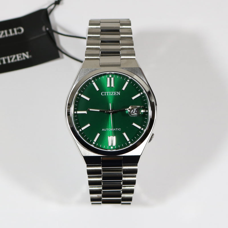 Citizen Tsuyosa Automatic Men's Stainless Steel Green Dial Watch NJ0150-81X