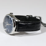 Citizen Men's C7 Series Automatic Blue Dial Black Leather Strap Watch NH8390-20L