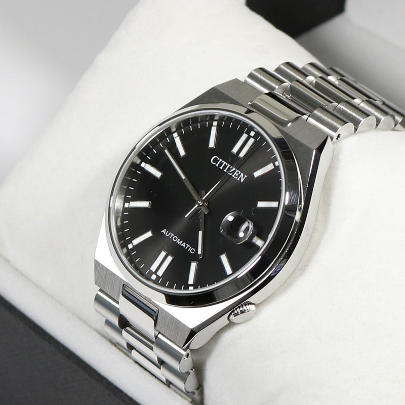 Citizen Tsuyosa Automatic (40mm) Sunray Black Dial / Stainless Steel  NJ0150-56E - First Class Watches™ USA