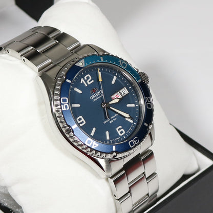 Orient Mako III Blue Dial Automatic Men's Stainless Steel Watch RA-AA0818L19B