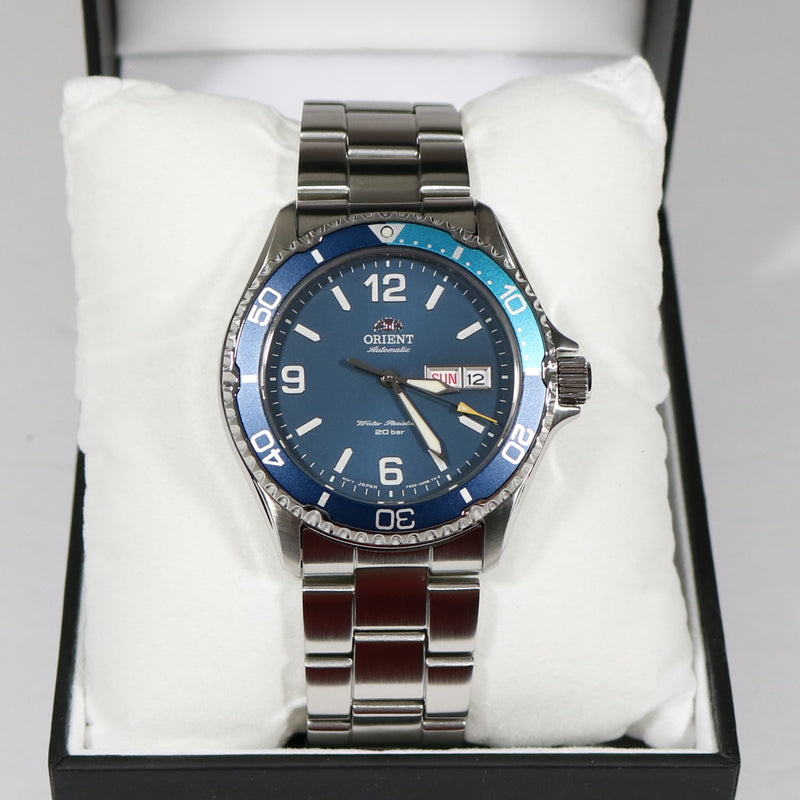 Orient Mako III Blue Dial Automatic Men's Stainless Steel Watch RA-AA0818L19B