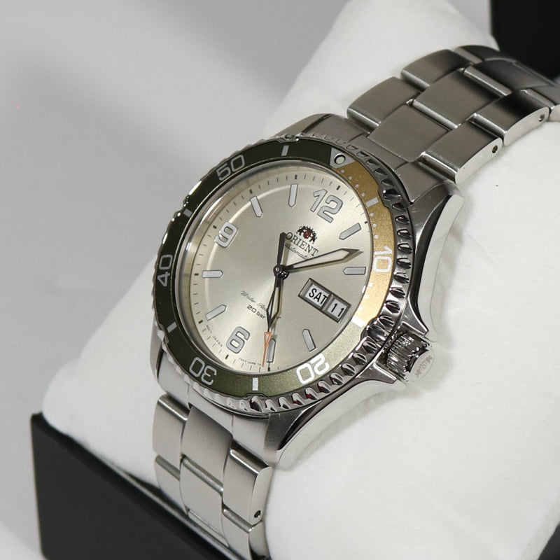 Orient Mako III Silver Dial Automatic Men's Stainless Steel Watch RA-AA0821S19B