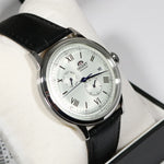 Orient Bambino Version 8 Stainless Steel Leather Strap Men's Watch RA-AK0701S10B