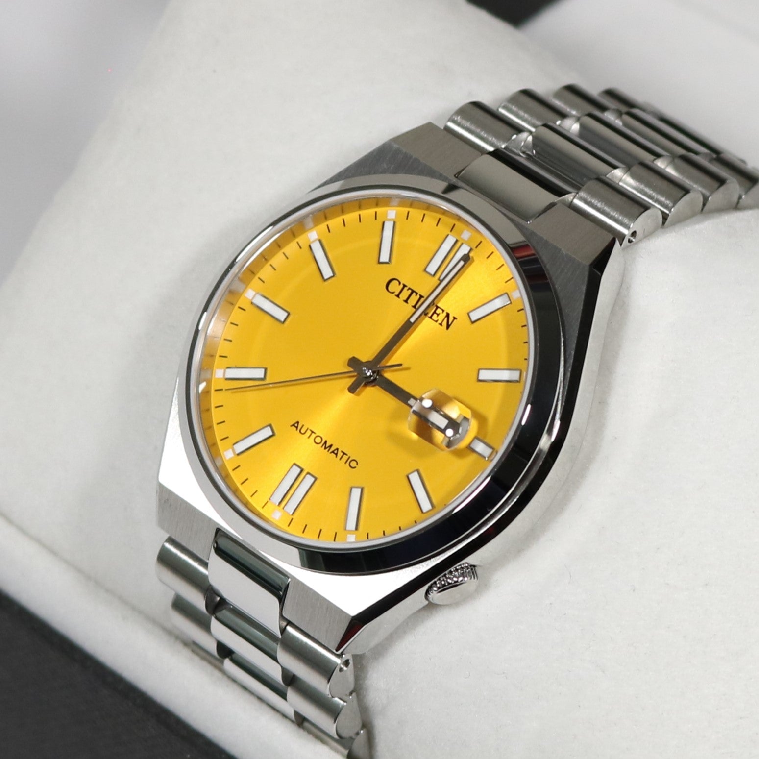 Citizen Tsuyosa Automatic (40mm) Sunray Yellow Dial / Stainless Steel  NJ0150-56Z - First Class Watches™ USA