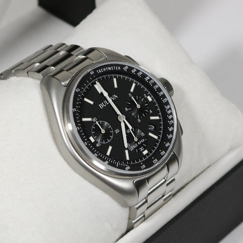 Bulova men's special edition moon watch stainless steel 96b258 sales
