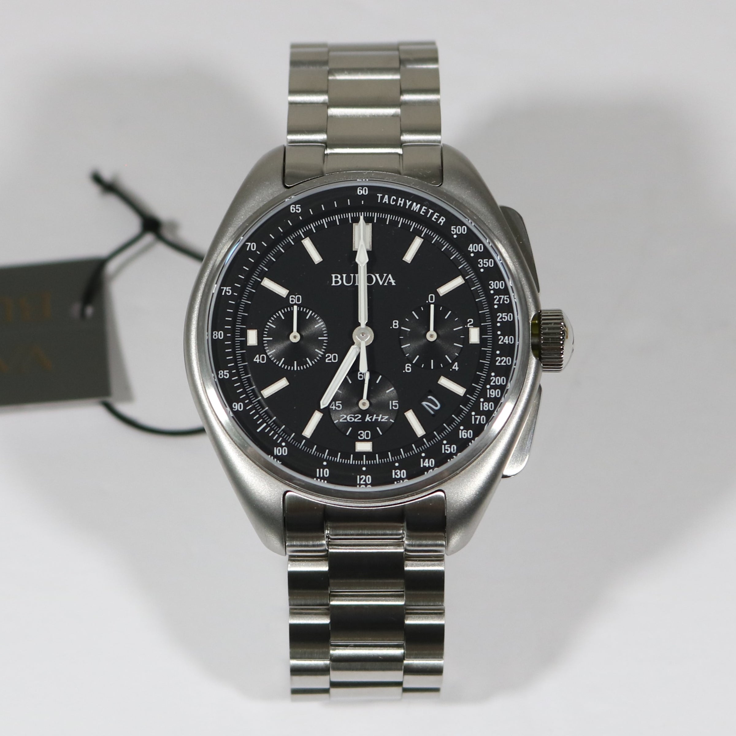 Bulova men's lunar pilot chronograph watch 96b258 clearance