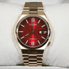 Citizen Tsuyosa Automatic Gold Tone Steel Red Dial Watch NJ0153-82X