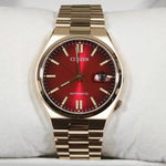 Citizen Tsuyosa Automatic Gold Tone Steel Red Dial Watch NJ0153-82X