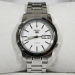 Seiko 5 Stainless Steel White Dial Automatic Men's Watch SNKE49K1