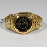 Seiko 5 Gold Tone Stainless Steel Gold Dial Men's Automatic Watch SNKL40K1