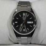 Seiko 5 Automatic Stainless Steel Black Dial Men's Watch SNXS79J1