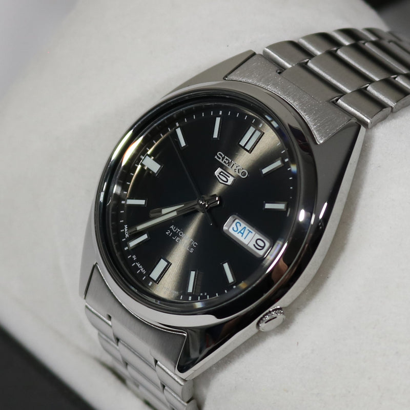 Seiko 5 Automatic Stainless Steel Black Dial Men s Watch SNXS79J1